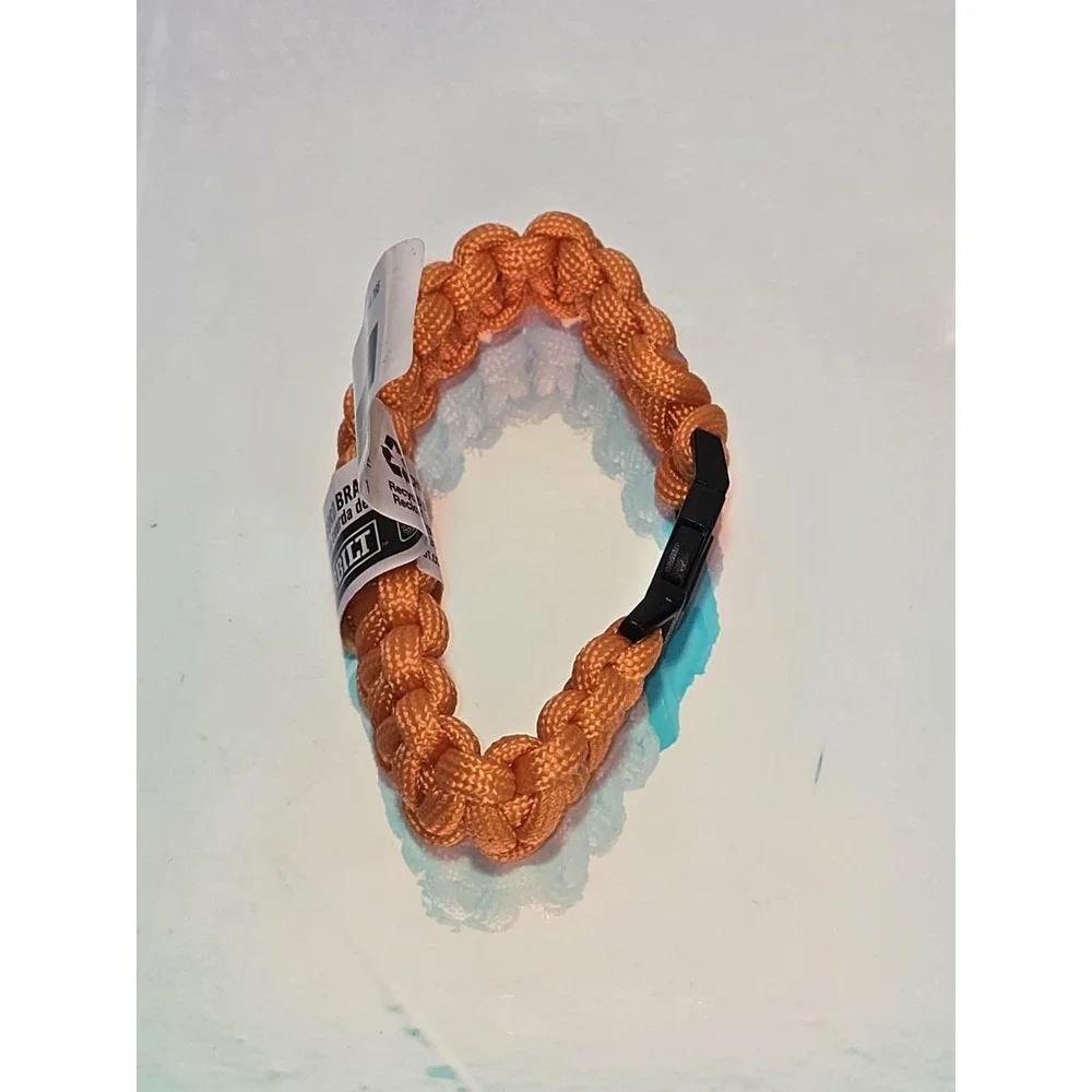 Everbilt Paracord Survival Bracelet Orange‎ Adjustable NWT Outdoor Gear